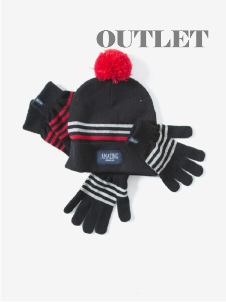 AMAZING KIDSWEAR PIPO & MAGIC KÄSINEET, PUNAINEN