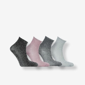 4-PACK LUREX GLITTER SOCKS, MIX