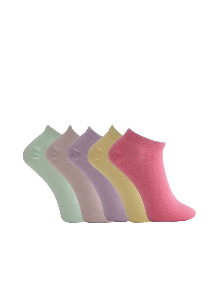 5-PAKKAUS LASTEN SNEAKERSUKAT, PASTELLI MIX