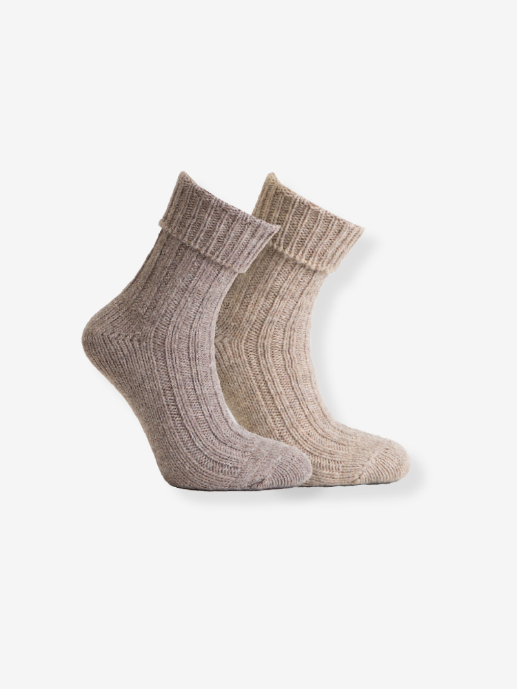 2-PAKKAUS ALPAKKASUKKA, BEIGE/KANERVA